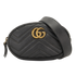 GG Marmont Quilted Belt Bag, &pound;320, Handbags, Black, Leather, Front view